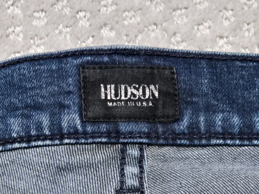 Hudson Brand Blake Slim Straight Blue Jeans Men’s 36 ~ RN 107906 Made in the USA